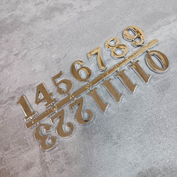 Цифри для годинника 2,5см Срібло